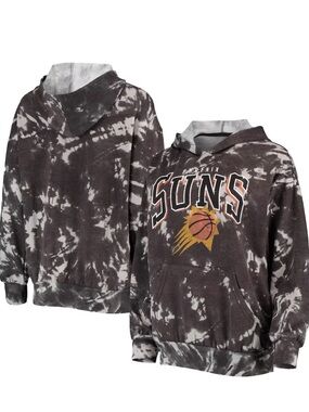 Phoenix Suns Tie-Dye Pullover Hoodie - Charcoal/White